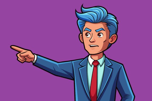 Business Man Cartoon Character: Professional Vector Art for Versatile Use
