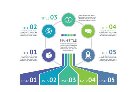 Five Elements Process Chart Slide Template Guide