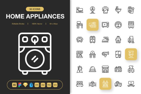 Home Appliances Icons That Elevate Everyday Design