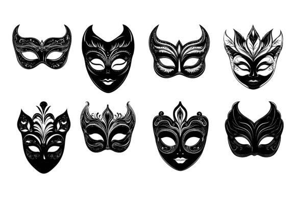 Many Masks with Various Expressions: A Practical AI EPS Collection for Designers