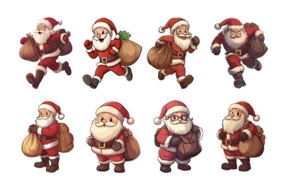 Santa Clauses with Bags of Gifts: Aligning Holiday Imagery with Your Creative and Business Goals