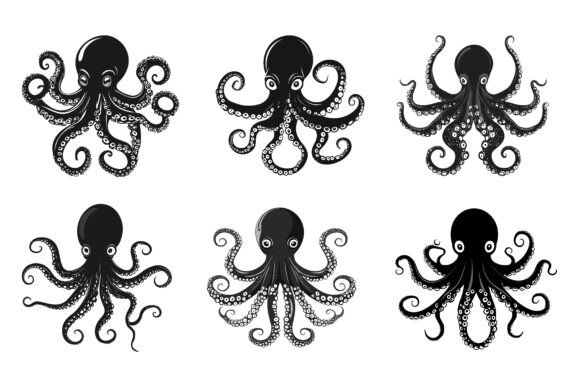 The Octopus Silhouette Set and How It Fits Into a Modern Creative Workflow