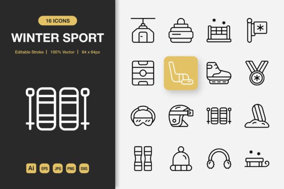 The Rise of Minimalist Winter Sport Outline Icons in Modern Visual Design