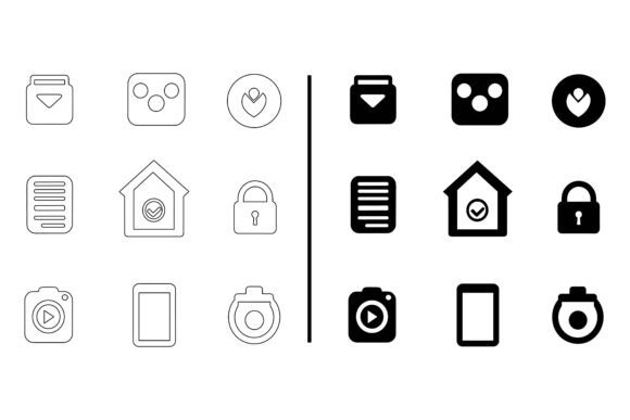 Visualizing Safety and Innovation with an Electronic and Security Icon Set
