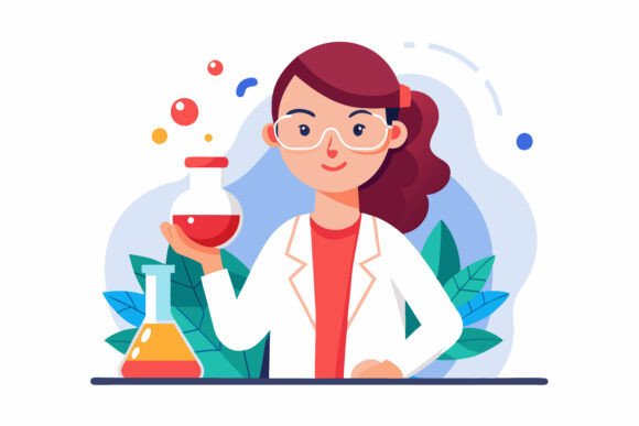 Woman Scientist Illustration: Elevating Brand Visuals
